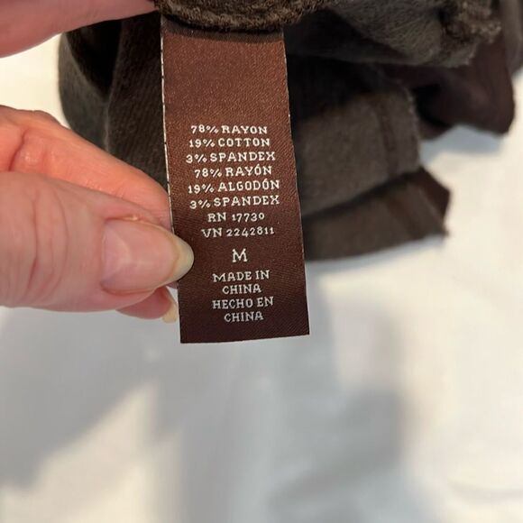 Target sizeM long sleeve brown with brown & cream tie dye sleeve cuffs tunic EUC - Picture 3 of 9